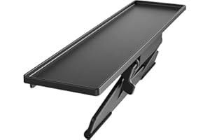 EURPMASK CHOOSE THE COLOR OF EUROPE TV Monitor Top Shelf - EURPMASK 13.4x3.3in Adjustable Computer Monitor TV Top Shelf,Stable Top Storage Bracket,Clamp-on Computer Screen Shelf for Soundbar,Figure Display,Cable Box,Home Office Decor