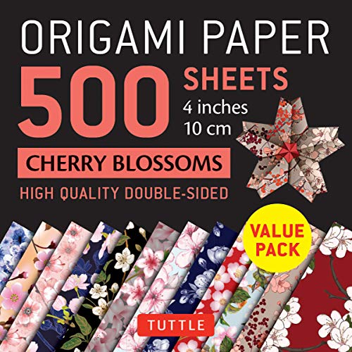 Buy Origami Paper 500 sheets Cherry Blossoms 4" (10 cm) Tuttle Origami