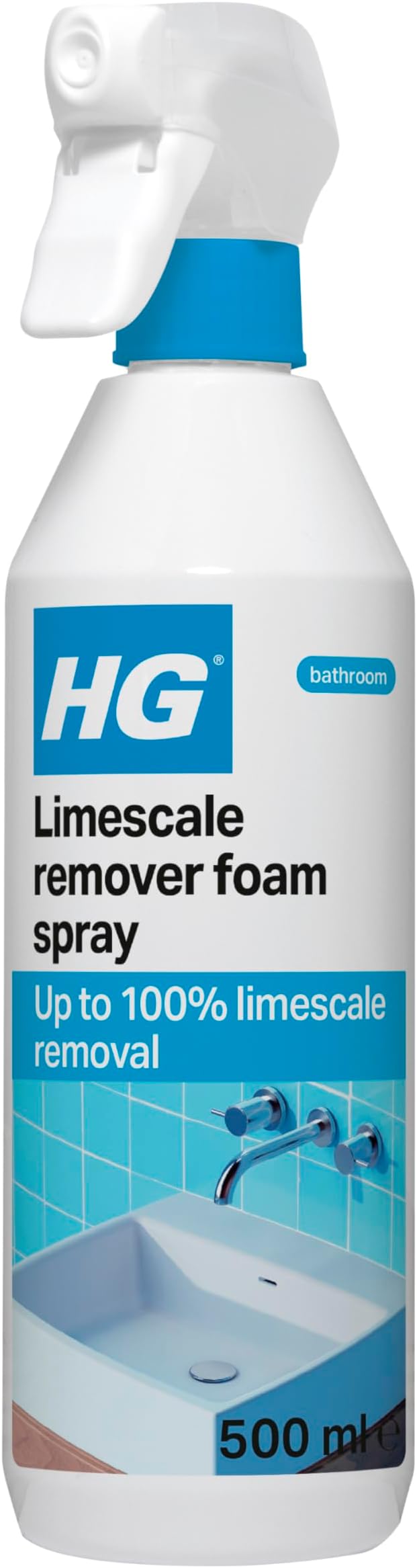 HG Limescale Remover Foam Spray 500ml Kitchen & Bathroom Cleaner