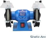 Static Arc 150W Bench Grinder 150mm Dual Wheel Metal Sander Polisher view 2