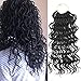 DAIRESS (6 Packs) 14Inch 35strands Wavy Senegalese Twist Crochet Hair Braids Wavy Ends Free Synthetic Hair Extensions Kanekalon Curly Crochet Twist Braiding Hair (#1B Black)