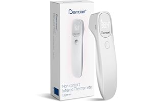 Berrcom Non Contact Infrared Forehead Thermometer for Adults, Kids & Babies, 3-in-1 Touchless Digital Thermometer with Fever 