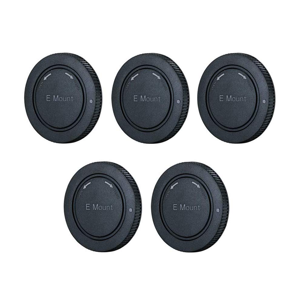 JJC Body Cap for Sony Camera and Camcorder Body with E Mount System (5 x Pack) [See Description for More Compatibility]