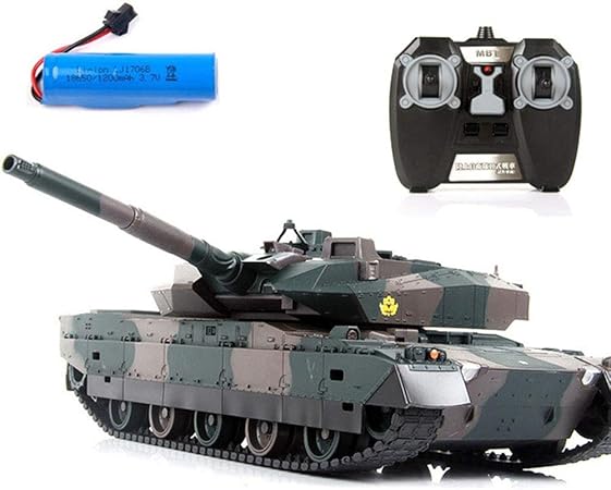 Amazon リモコン戦車日本式10式主力戦車シミュレーション反動45度上昇330度回転砲塔リフト式バレル大きいサイズrc戦車モデル With One Battery プラモデル 通販