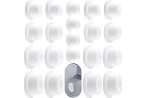 VARMDUKKE 20pcs Bathtub Jet Covers, White Silicone Hole Plug, 5 Sizes Heat-Resistant Reusable Jet Tub Cover Caps, Waterproof Non-Slip Pipe Tube Inserts for Bathtub Pool Hole