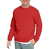 Haloumoning Boys Crewneck Pullover Sweatshirts Kids Youth Casual Long Sleeve Shirts 5-14 Years