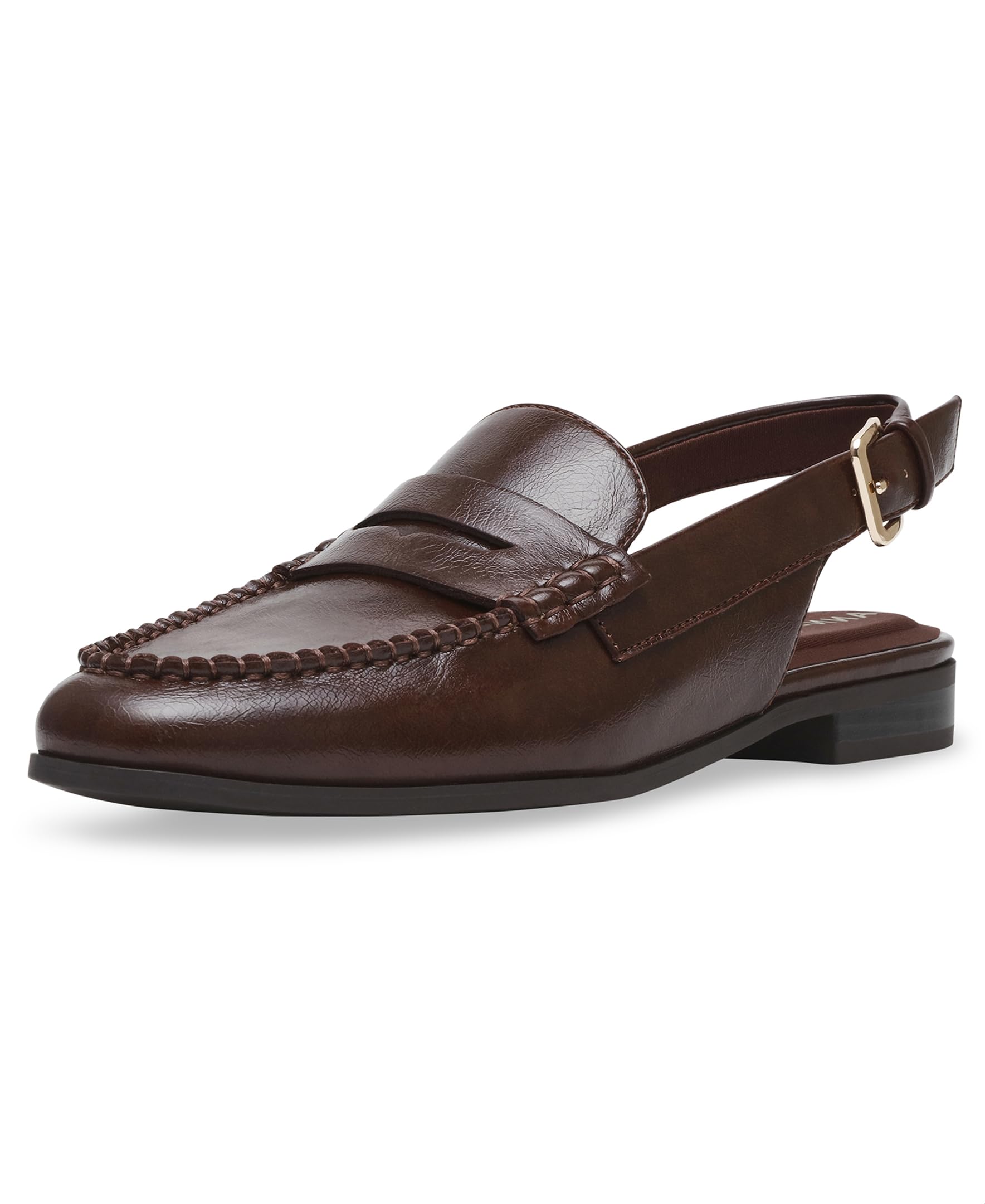 Anne Klein Women’s Birdie Sling Back Loafer, Cognac Multi, 9