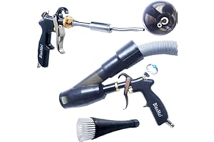 Car Interior Detailing Air Blow Gun &vacunm Gun,Cleaning Gun Quickly Blasts Dirt and Dust from Surface Works with Air Compres