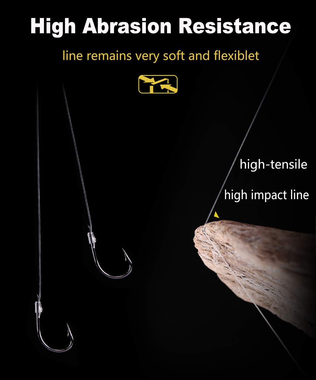 個パック 釣り針 モノライン B07jk3rk6d タイインナイロン釣り糸 Guaziv 超強力シャープ釣り針 スタイル 1 7 フック針 人気急上昇