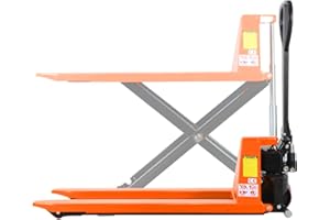 Xilin Manual Pallet Jack High Lift Hand Pallet Truck 2200lbs Capacity 3.3" Lowered 45" Lx21“W 31.5 Lift Height Suitable for Open Bottom Pallets, JF520