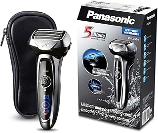 Panasonic Nass/Trocken-Rasierer ES-LV65 passt sich flexibel der Gesichtsstruktur an, Elektro-Rasierer für Herren, Shaver, für gründliche Bart-Pflege