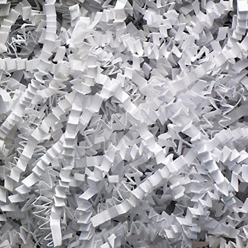 2 Pound Crinkle Cut Paper Shred - White