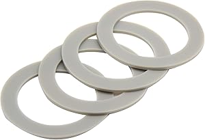 BFP703 Blender Gasket, Pack of 4, Blender Rubber Gasket Sealing O-ring SPB-456-2, Replacement for Cuisinart Blenders BFP-703 BFP703B BFP-703CH SPB-7 SPB7 SPB-7BK CB8 CB9 BFP-703 SPB-600CA, BFP-10