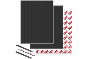 Lot de 54 petits rubans magnétiques avec dos adhésif pour mini travaux manuels. Bandes magnétiques fines prédécoupées (largeu