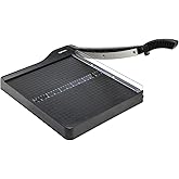Amazon Basics Paper Trimmer Cutter for Office and Crafts, Heavy-Duty, Portable Guillotine Paper Cutter with Blade Lock, 12-Inch, 10-Sheet Cardstock, Photos