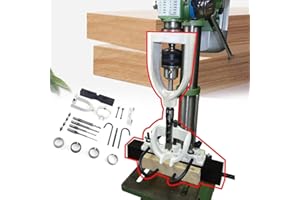 OMOSIROI Mortising Kit for Drill Press Table Model Drill Press Attachment Woodworking Mortising Locator Tool + 4 Drill Bits USA Stock