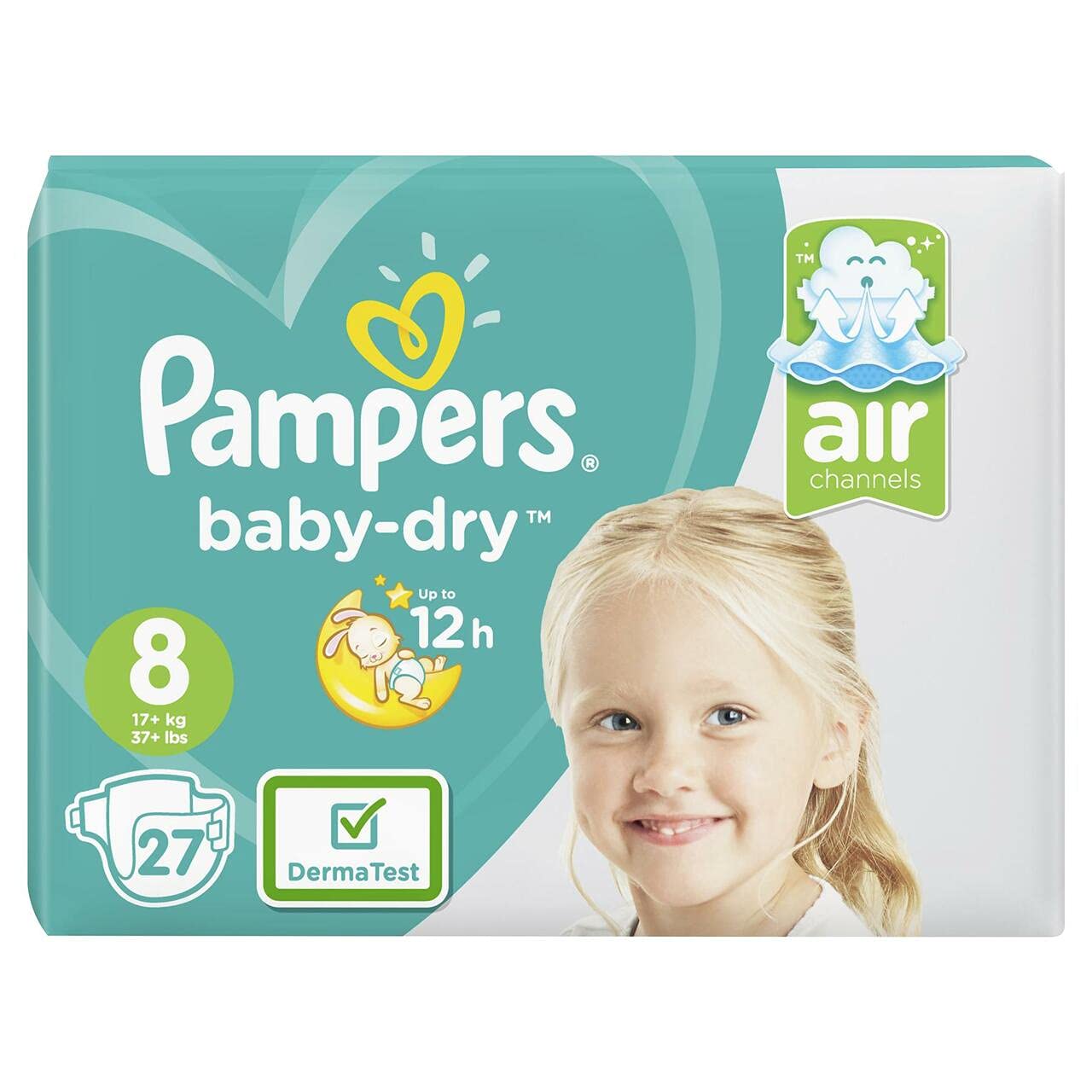 Pampers Size 8 Baby Dry Pack of 27