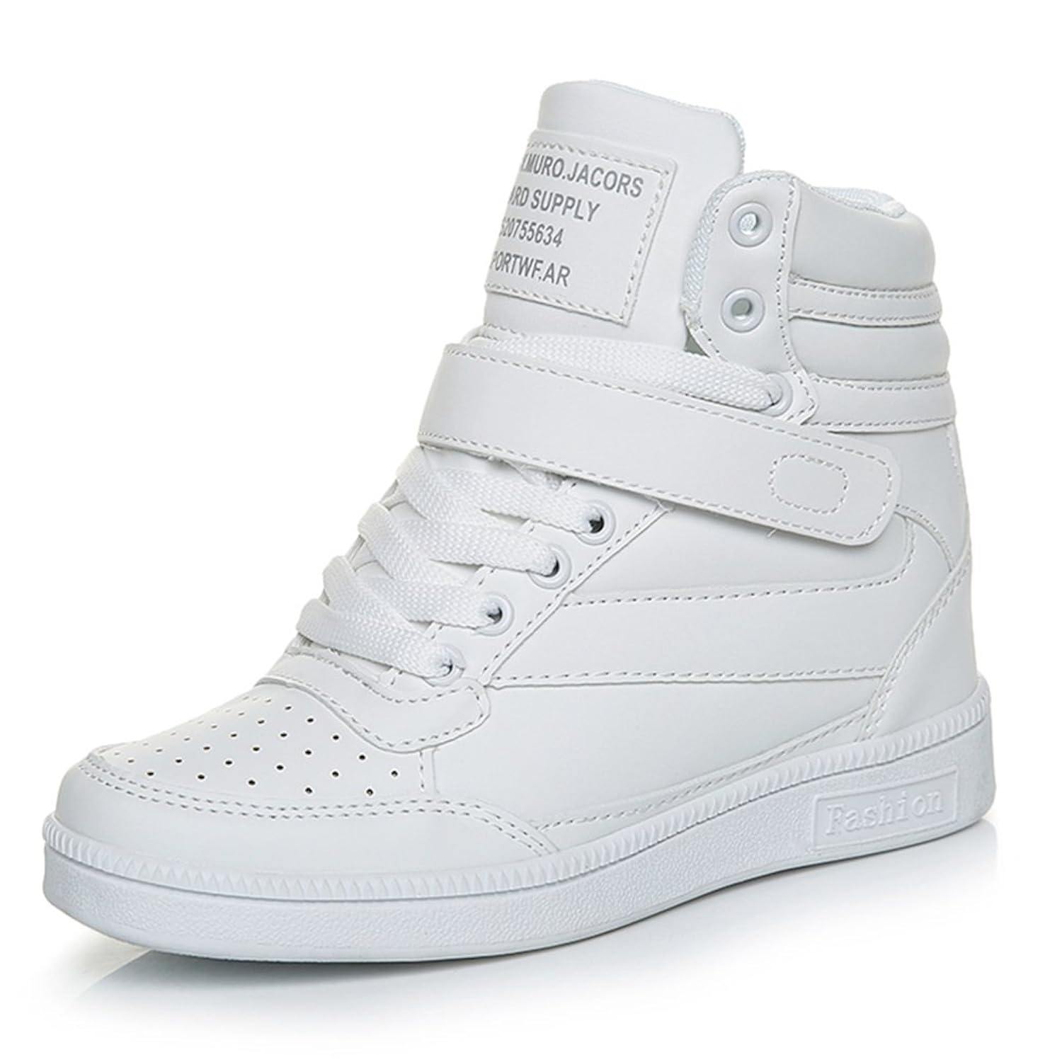 UBFEN Zapatillas de Cuña para Mujer Botas Botines Alta Zapatos Deportivos Elevador