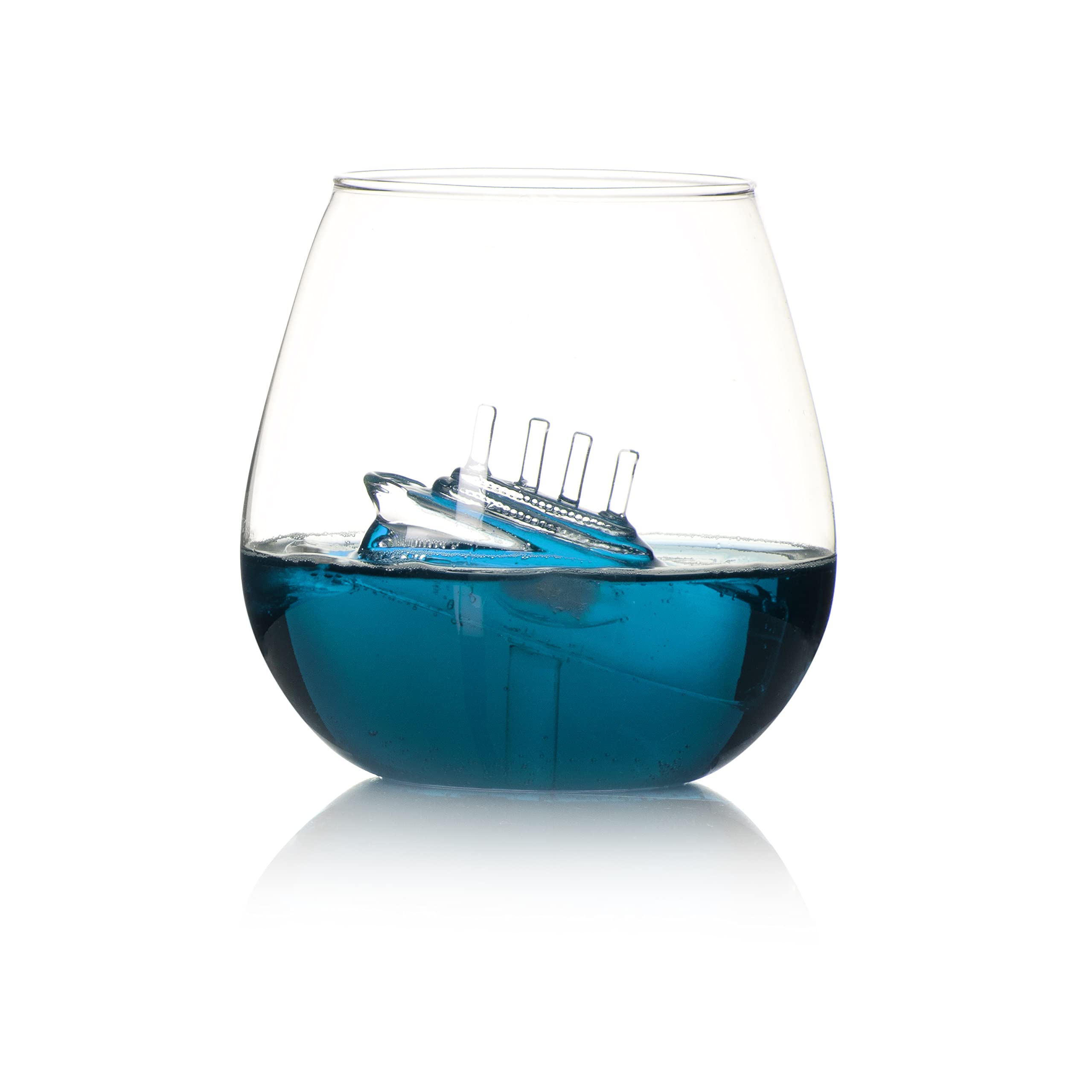 Bar Bespoke Ship in a Glass – 550ml Tumbler, Ideal for Whisky & Cocktail