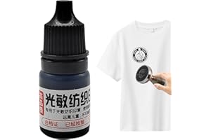 Fabric Block Printing Ink, 5ml Photosensitive Textile Ink, Waterproof Eco-Friendly Photosensitive Screen Printing Create Desi