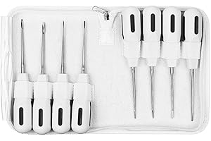 Tazrigo 8Pcs/Set Stainless Steel Dental Luxating Lift Elevator Curved Root Elevator Dentistry Dentist Instrument Teeth Whitening Tool