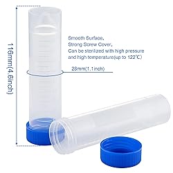 Ackers Skirted Conical Centrifuge Tubes 50mL, 50Pcs