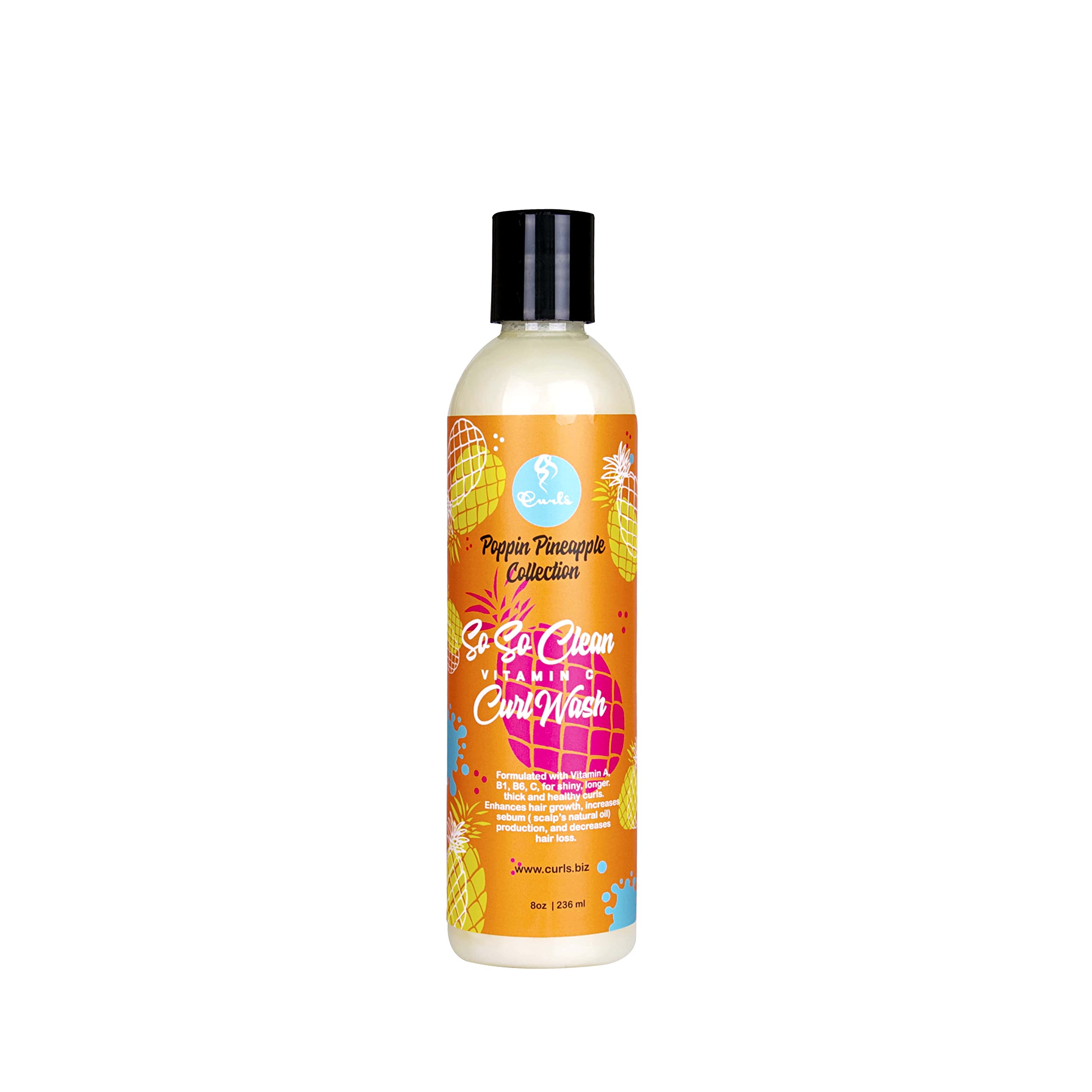 Curls Poppin Pineapple Collection - So So Clean Vitamin C Curl Wash 236ml