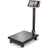 XtremepowerUS 700LB Weight Computing Postal Scale Digital Floor Large Platform Warehouse Shipping LB Price Calculator Luggage Package Shipping Mailing Postal Scale with Accurate LB/KG Foldable