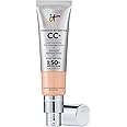 IT Cosmetics Your Skin But Better CC+ Cream - Color Correcting Cream, Full-Coverage Foundation, Hydrating Serum & SPF 50+ Sunscreen - Natural Finish - 1.08 fl oz