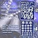 R ? HORSE 214 PCs 6 Sheets Snowflakes Window Clings PVC Winter Decal Stickers for Christmas Decorations Winter Ornaments Xmas Party Stickers (White Snowflakes/Baubles/Bells Included)