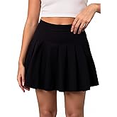 winkbay Women's Pleated Mini Skirt Y2k High Waisted A Line Flowy Going Out Skirts