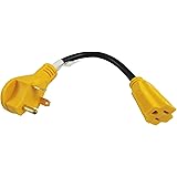Leisure Cords 30 Amp Male to 15 Amp Female Dogbone Adapter RV Electrical Converter Cord Cable (30A Male - 15A Female)
