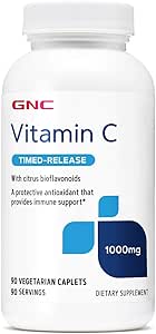 Amazon Com Gnc Vitamin C Time Released 1000mg 90 Caplets Supports Immune System Health Household