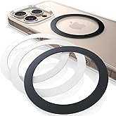 Lamicall for MagSafe Sticker Ring - 4 Pack Powerful Magnetic Rings Mag Safe Ring for Magsafe Magnetic Wireless Charger Case f