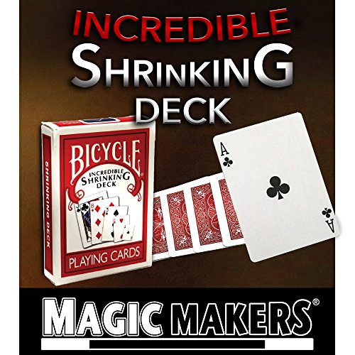 The Incredible Shrinking Deck Magic Trick by Magic Makers - Magically Change Size of the Cards in This Deck