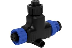 NOVINO NMEA 2000 T-Connector Compatible with Garmin Lowrance Simrad B&G & Navico Networks,NMEA 2000 (N2k) (Tee) T-Connector