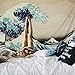 MARTINE MALL Tapestry Wall Hanging - The Great Wave Off Kanagawa by Katsushika Hokusai (59.1