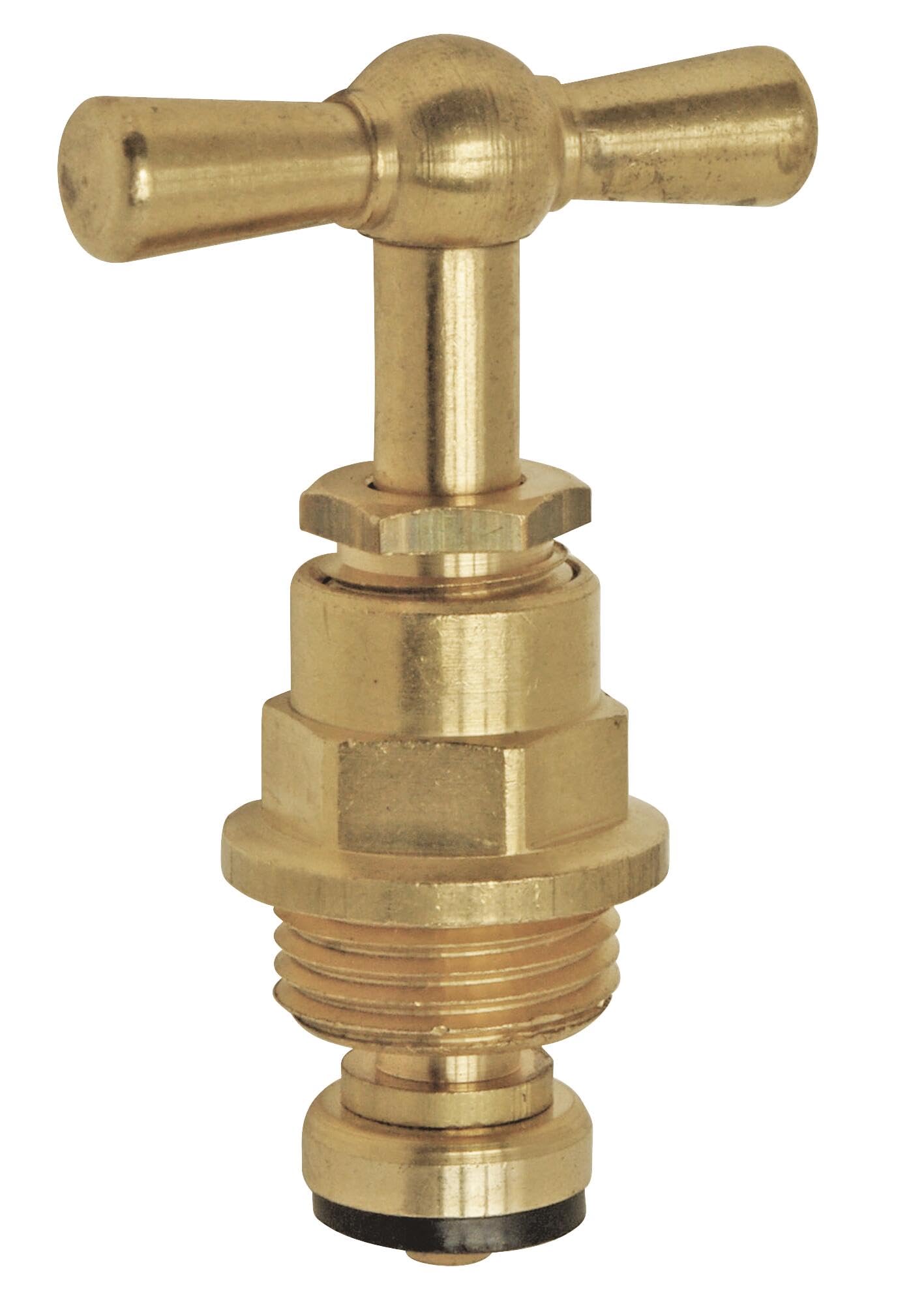 Somatherm W20-12 M12/17-Brushed Brass Stem Head with Clamp, Grey