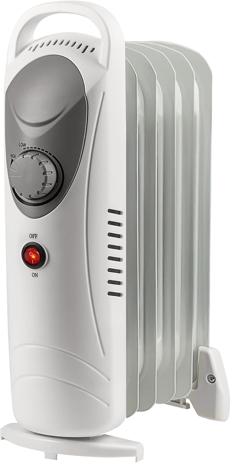 Daewoo 500W Mini Oil Filled Radiator Portable Thermostat Heater 5 Fin