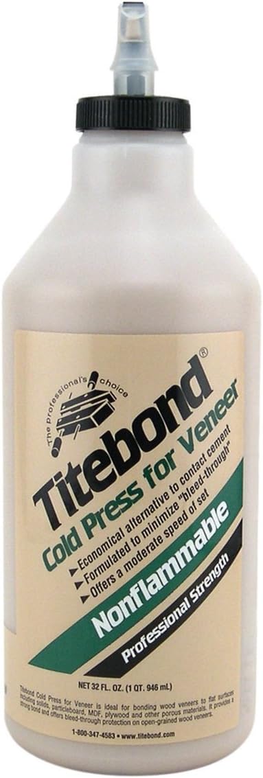 Titebond Cold Press Veneer Glue (1Quart) 946ml, Tan, 946ml (1 quart)