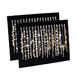 Rainbowie 2 Pack Velvet 17 Hook Necklace Jewelry