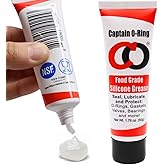 Captain O-Ring - NSF Food Grade Silicone Lubricant Grease for O-Rings, Seals, Gaskets, Pumps, Pool Spa, Plumbing, Faucets, Valves, More (1.76oz, 50g)