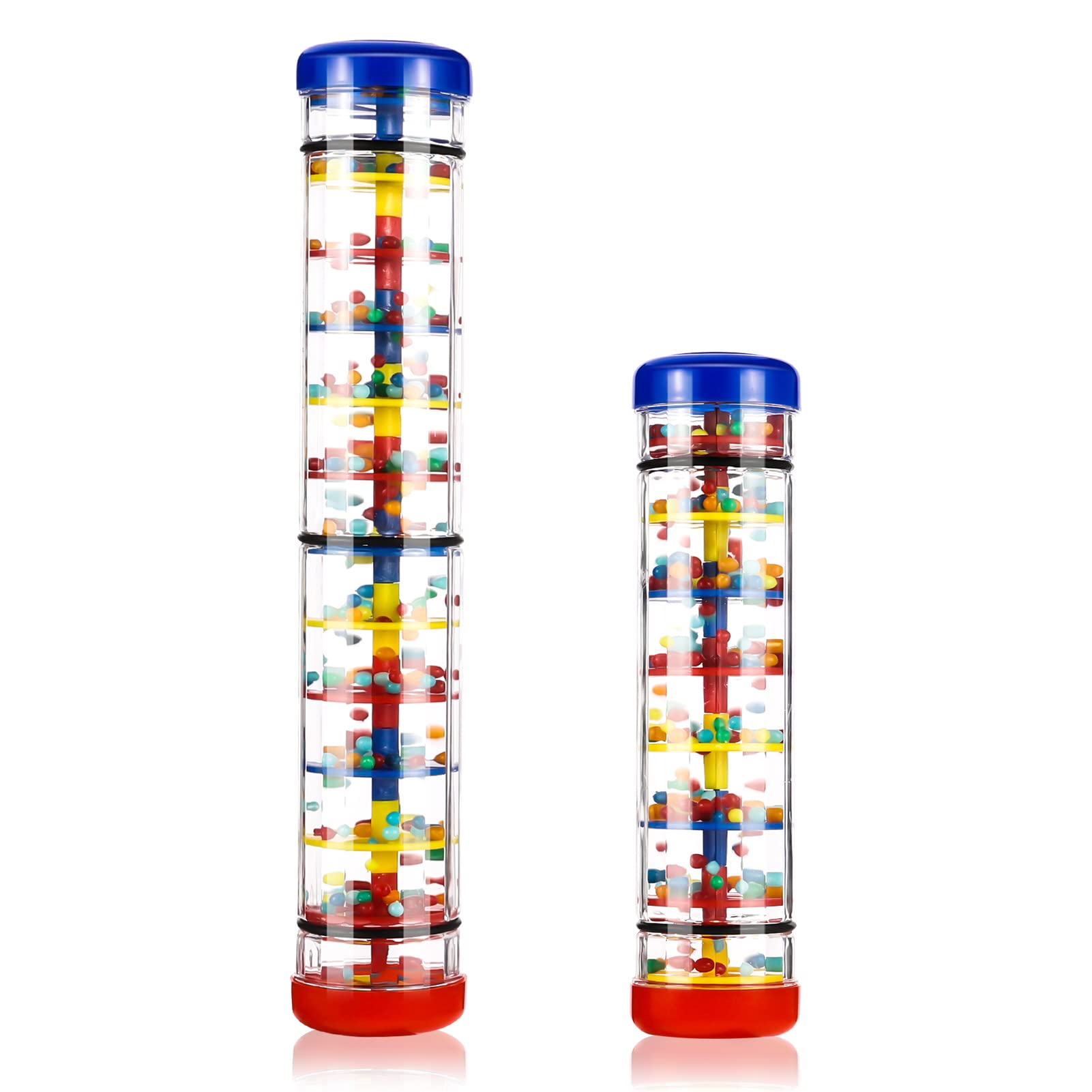 limewie 2 Pack Rainmaker Kids Mini Education Rainmaker Toys Rain Stick Shaker Music Sensory Auditory Instrument Toy for Child.