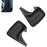 Pniwuno 2 PCS Car Mud Flaps, Wear-Resistant Splash-Proof Tire Mud Guards, Stable Front Rear Protector Tire Shield Replacement, Universal for Most Cars (Black)