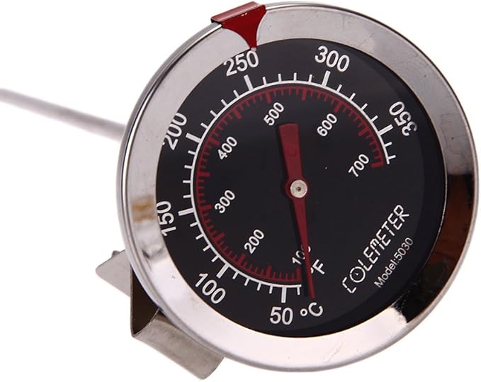 Deep Fry Fryer Thermometer Temp Gauge Home Kitchen Outdoor Cooking 100