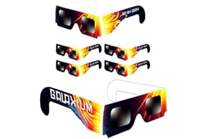 Galaxium Solar Eclipse Glasses AAS Approved 2025 - [6 Pack] Trusted for Canada Direct Solar Eclipse Viewing - ISO 12312-2 & C