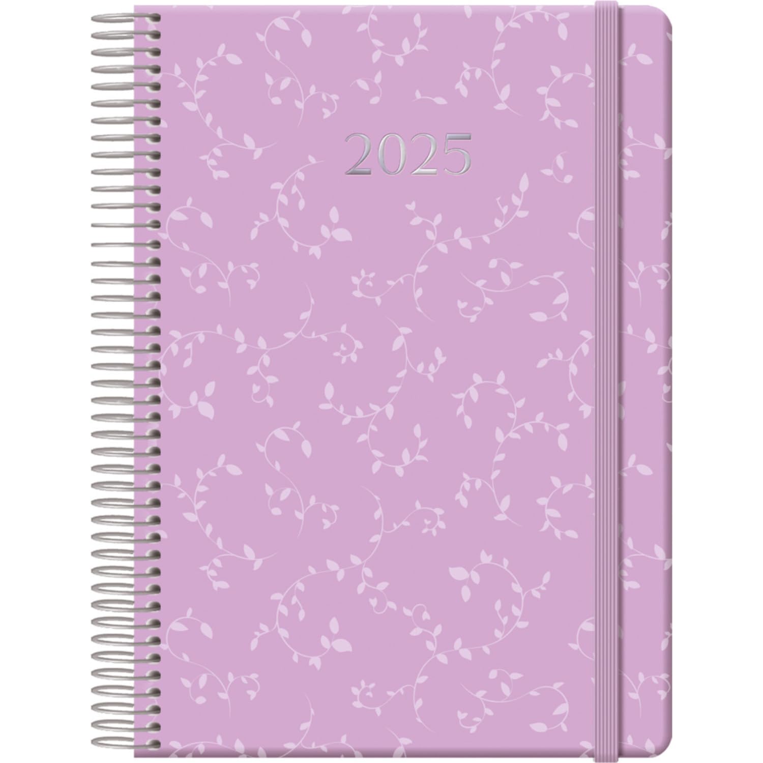 Dohe - 2025 Diary - Day by Page, A5 Size (14 x 20 cm), 12 Months January to December, Hardcover, Planner in Spanish, Office Supplies - ARUBA Purple