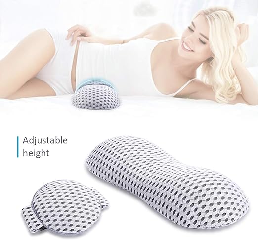 Amazon Com Lumbar Support Pillow For Sleeping Adjustable Height