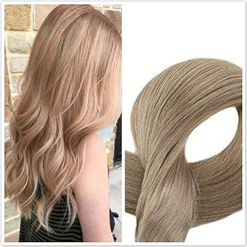 Full Shine Seamless Hair Extensions The Color 14 Golden Blonde 20