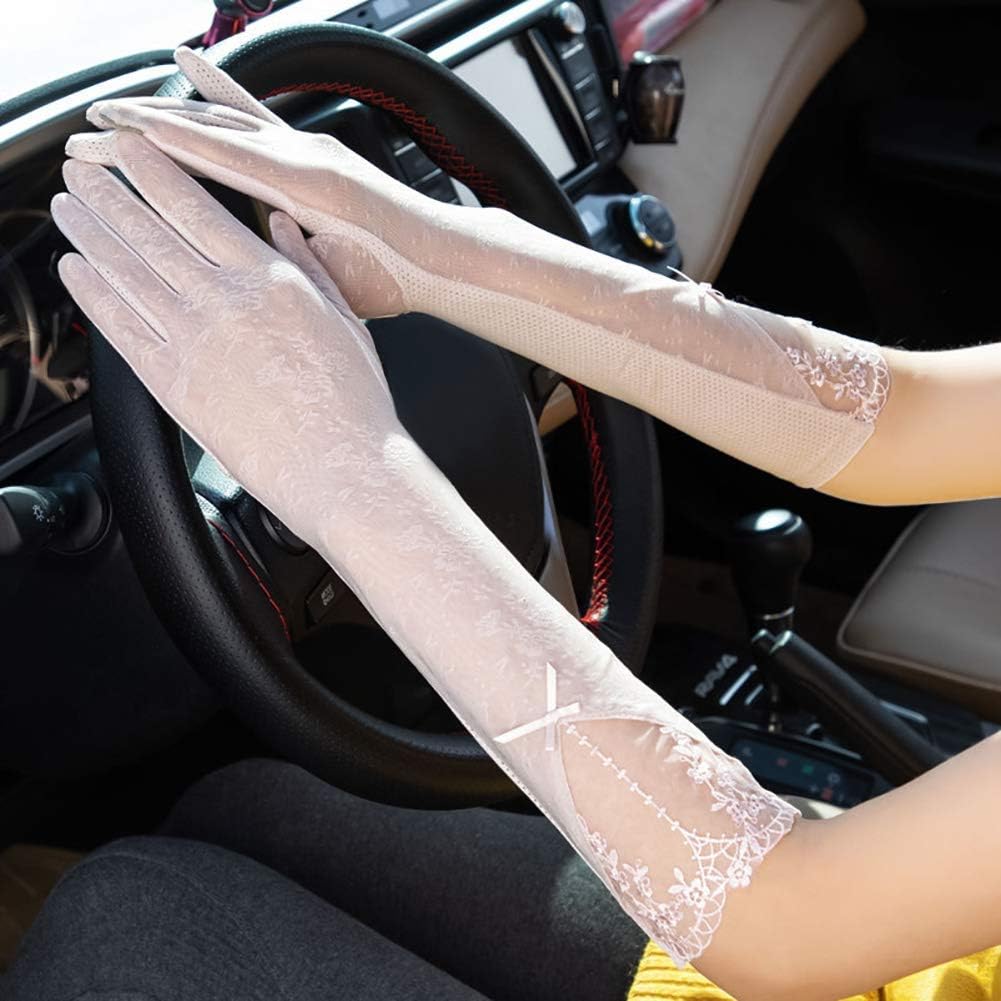 Ladies Cycling Driving Gloves UV Protection Gloves Touchscreen Gloves Long Arm Sleeves Breathable Summer Gloves Elegant Wedding Party Gloves Costume Cosplay Mitts